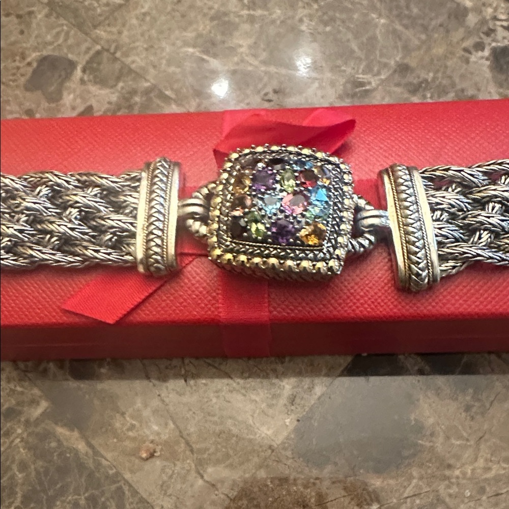 Effy Multistrand Bracelet with Colorful Gemstone